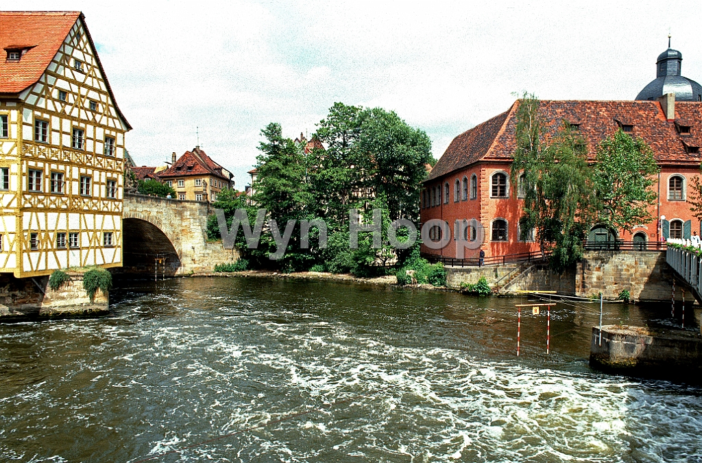 Main Bamberg altes Rathaus Wasserschloss Geyerswoerth .jpg - Altes Rathaus und Wasserschloss Geyerswörth